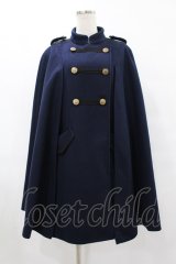 axes femme / ナポレオンマント風コート M ネイビー H-25-08-06-1046-AX-CO-NS-ZT0807J