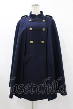 画像1: axes femme / ナポレオンマント風コート M ネイビー H-25-08-06-1046-AX-CO-NS-ZH