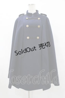 画像1: axes femme / ナポレオンマント風コート M ネイビー H-25-08-06-1046-AX-CO-NS-ZT-C068