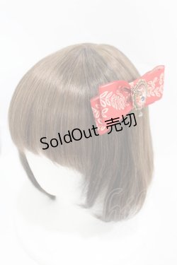 画像1: metamorphose / まどろみの浪漫リボンクリップブローチ  レッド H-25-08-06-1005-ME-AC-NS-ZH