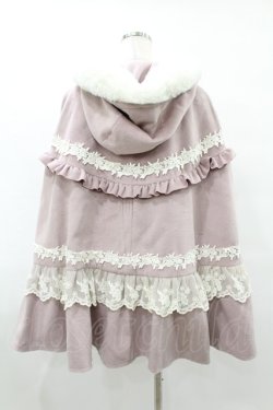 画像2: axes femme kawaii / ローズフリルケープコート M ピンク H-25-08-06-1047-AX-CO-NS-ZH