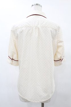 画像2: Fi.n.t / タイ付き5分袖ドットブラウス Free IVORY×RED H-25-08-06-1053-CA-BL-NS-ZH