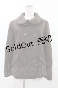 axes femme / バックフリルラメコート M ブラウン H-25-08-06-1057-AX-CO-NS-ZT-C068