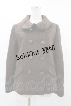 画像1: axes femme / バックフリルラメコート M ブラウン H-25-08-06-1057-AX-CO-NS-ZT-C068