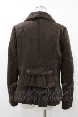 画像2: axes femme / バックフリルラメコート M ブラウン H-25-08-06-1057-AX-CO-NS-ZH