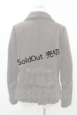 画像2: axes femme / バックフリルラメコート M ブラウン H-25-08-06-1057-AX-CO-NS-ZT-C068