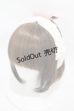 画像1: m petit by misako / TT*AMレースカチューシャ  アイボリー H-25-08-06-1007-LO-AC-NS-ZH