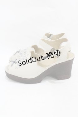 画像2: Fi.n.t / ブーケ刺繍ウッドライクソールサンダル M/23.5cm IVORY×BL H-25-08-06-1001-CA-SH-NS-ZH