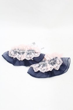 画像2: axes femme kawaii / オーガンジ‐フリルお袖留め  ネイビー H-25-08-06-1008-AX-ZA-NS-ZH