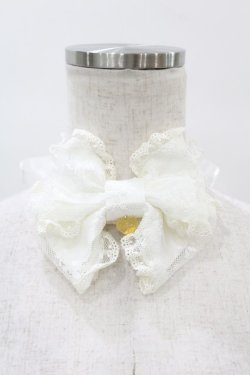 画像1: Angelic Pretty / レースリボンチョーカー  オフ H-25-08-06-1012-AP-AC-NS-ZH