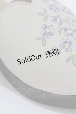 画像4: Fi.n.t / ブーケ刺繍ウッドライクソールサンダル M/23.5cm IVORY×BL H-25-08-06-1001-CA-SH-NS-ZH