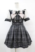 LIZ LISA / チェックエプロンワンピース Free ブラック H-25-08-06-1018-LO-OP-NS-ZH