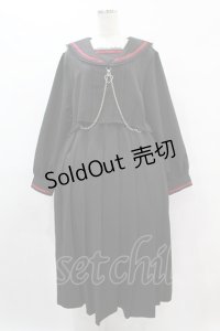 DearMyLoveWhip / 闇学園チェーンセーラーワンピース 5L ブラック H-25-08-06-1019-0-OP-NS-ZH