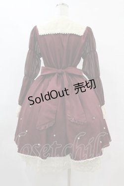 画像2: axes femme kawaii / axes femme kawaii 青木美沙子/ミルフィーユケーキワンピース M ボルドー H-25-08-06-1021-AX-OP-NS-ZH