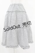 m petit by misako / NINA'S RVパニエスカート L ブラック/ブラックギンガム リバーシブル H-25-08-06-1032-LO-SK-NS-ZH