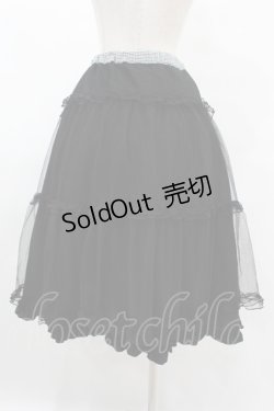 画像4: m petit by misako / NINA'S RVパニエスカート L ブラック/ブラックギンガム リバーシブル H-25-08-06-1032-LO-SK-NS-ZH