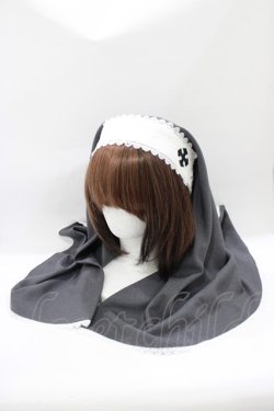 画像1: ALICE and the PIRATES / Double faced Saint sisterヴェール  グレー H-25-08-06-062-PA-AC-NS-ZH