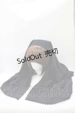 画像1: ALICE and the PIRATES / Double faced Saint sisterヴェール  ブラック H-25-08-06-063-PA-AC-NS-ZH
