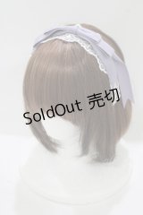 axes femme kawaii / レースリボンカチューシャ  ラベンダー H-25-08-06-065-AX-AC-NS-ZH