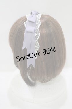 画像2: axes femme kawaii / レースリボンカチューシャ  ラベンダー H-25-08-06-065-AX-AC-NS-ZH
