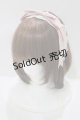 axes femme kawaii / レースリボンカチューシャ  ピンク H-25-08-06-066-AX-AC-NS-ZH