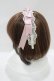 画像2: axes femme kawaii / レースリボンカチューシャ  ピンク H-25-08-06-066-AX-AC-NS-ZH (2)