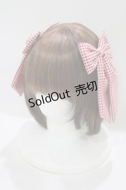 画像1: m petit by misako / AMチェック2Pクリップ  レッド H-25-08-06-067-LO-AC-NS-ZH