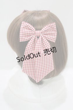 画像2: m petit by misako / AMチェック2Pクリップ  レッド H-25-08-06-067-LO-AC-NS-ZH