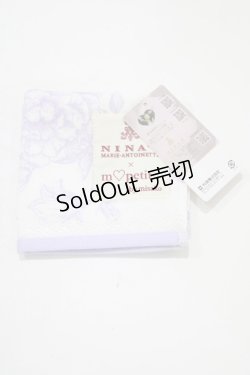 画像1: m petit by misako / NINA'sコラボタオルハンカチ  ラベンダー H-25-08-06-069-LO-ZA-NS-ZH