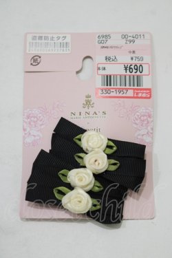 画像1: m petit by misako / AM*NI4Pクリップ  ブラック H-25-08-06-071-LO-AC-NS-ZH