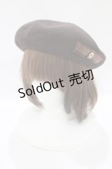 m petit by misako / NINA'SAM カメオベレー  ブラウン H-25-08-06-072-LO-AC-NS-ZH