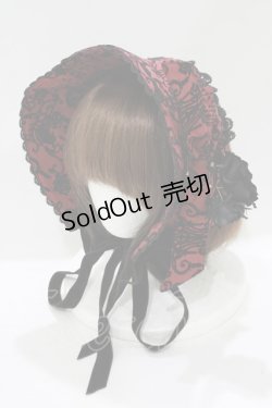 画像1: ALICE and the PIRATES / シャンデリアフロッキークラシカルボンネット  ボルドー H-25-08-06-077-PA-AC-NS-ZH