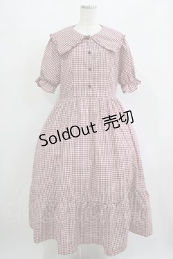画像1: m petit by misako / AM*ギンガムCHKワンピース LL レッド H-25-08-06-008-LO-OP-NS-ZH