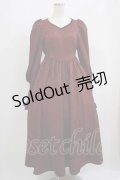 Maison de FLEUR / トレメイン夫人ワンピース/Disney VILLAINS×Maison de FLEUR Collection Free Bordeaux H-25-08-06-009-LO-OP-NS-ZH