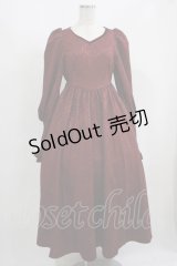 Maison de FLEUR / トレメイン夫人ワンピース/Disney VILLAINS×Maison de FLEUR Collection Free Bordeaux H-25-08-06-009-LO-OP-NS-ZH