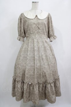 画像1: m petit by misako / NINA’Sコラボトワルドジュイワンピース L ベージュ H-25-08-06-010-LO-OP-NS-ZH
