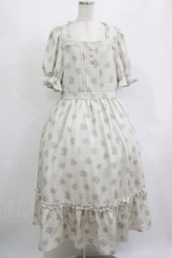 画像1: m petit by misako / AOKハナガラスクエアワンピース 3L 生成り H-25-08-06-011-LO-OP-NS-ZH