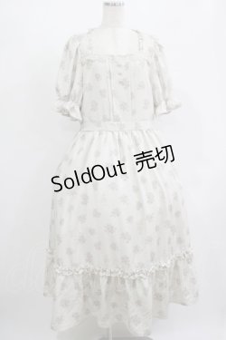 画像1: m petit by misako / AOKハナガラスクエアワンピース 3L 生成り H-25-08-06-011-LO-OP-NS-ZH