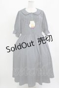 m petit by misako / AOKストライプフレアワンピース 4L グレー H-25-08-06-012-LO-OP-NS-ZH