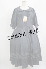 m petit by misako / AOKストライプフレアワンピース 4L グレー H-25-08-06-012-LO-OP-NS-ZH