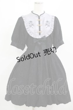 画像1: Amavel / Oriental Rose チャイナバルーンワンピース Free ブラック H-25-08-06-017-CA-OP-NS-ZH