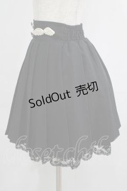 画像2: Jamie エーエヌケー / 裾レースプリーツスカート M ブラック H-25-08-06-020-LO-SK-NS-ZH