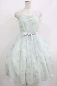 Emily Temple cute / Mystical Seaキャミワンピース  アクアグリーン H-25-08-07-001-ET-OP-KB-ZH
