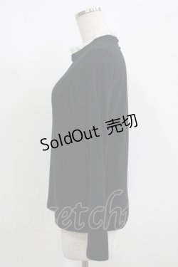 画像2: Jane Marple Dans Le Salon / レースハイネックトップス  ブラック H-25-08-07-029-JM-TO-KB-ZH