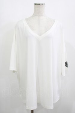 画像1: Qutie Frash / Vネックトップス  白 H-25-08-07-030-QU-TO-KB-ZH