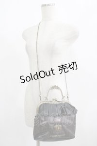 ATELIER PIERROT / ディズニー『Alice in wonderland』がま口バッグ  ブラック H-25-08-07-034-EL-BG-KB-ZH
