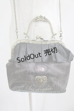 画像2: ATELIER PIERROT / ディズニー『Alice in wonderland』がま口バッグ  ブラック H-25-08-07-034-EL-BG-KB-ZH