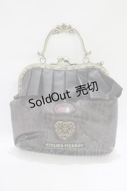 画像3: ATELIER PIERROT / ディズニー『Alice in wonderland』がま口バッグ  ブラック H-25-08-07-034-EL-BG-KB-ZH