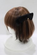 MILK / リボンバレッタ  ブラック H-25-08-07-079-ML-AC-KB-ZH