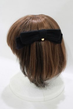 画像2: MILK / リボンバレッタ  ブラック H-25-08-07-079-ML-AC-KB-ZH